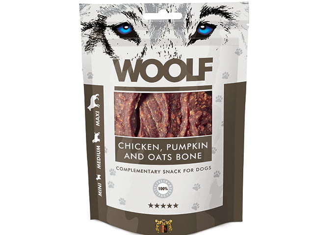 Woolf - Snack-Ben m. Kylling, Græskar & Havre - 100g