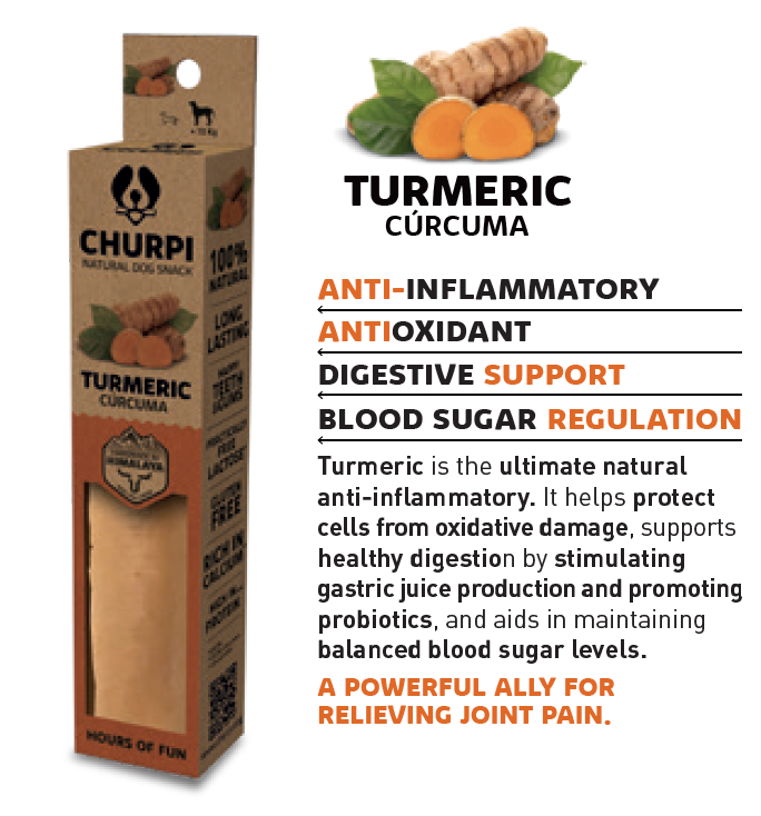 Churpi - Yak Tyggeben m. Gurkemeje - Str. Medium