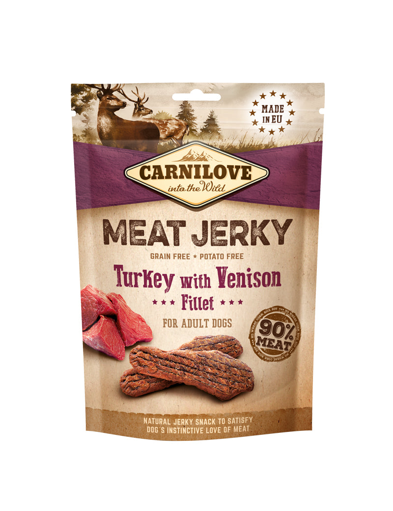 Carnilove - Meat Jerky - Fillet m. Kalkun & Vildt 100g