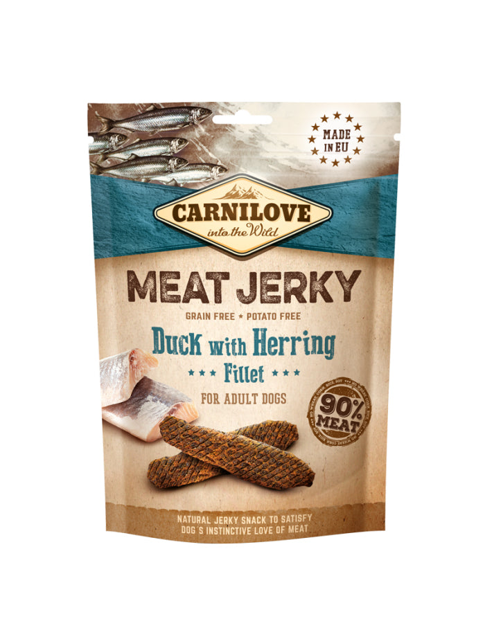 Carnilove - Meat Jerky - Fillet m. And & Sild 100g