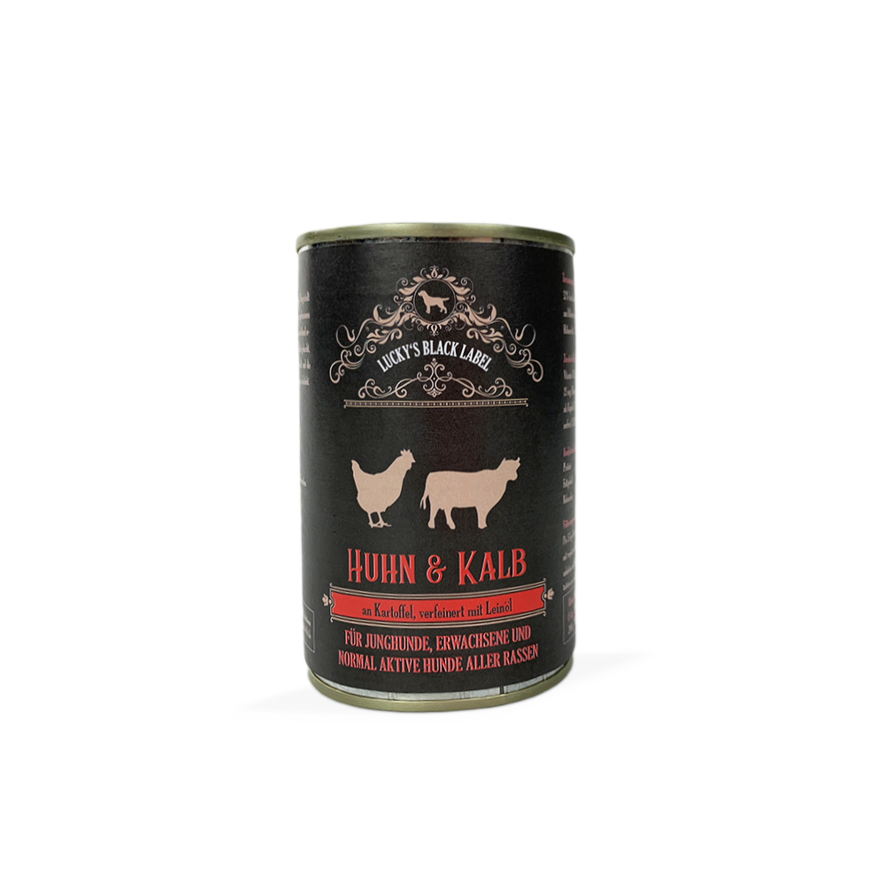 Lucky's Black Label - Kylling & Kalvekød - 400 g