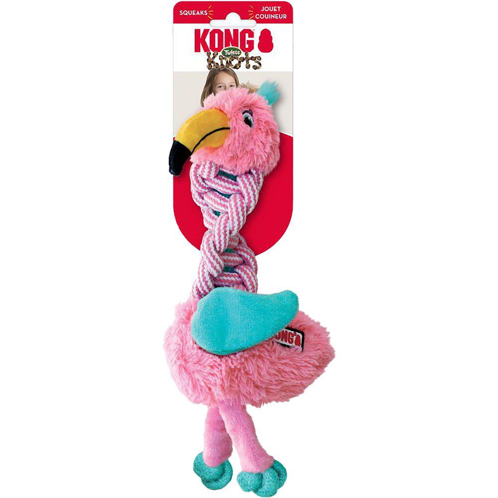 KONG - Hundebamse - Knots Twist - Flamingo M/L