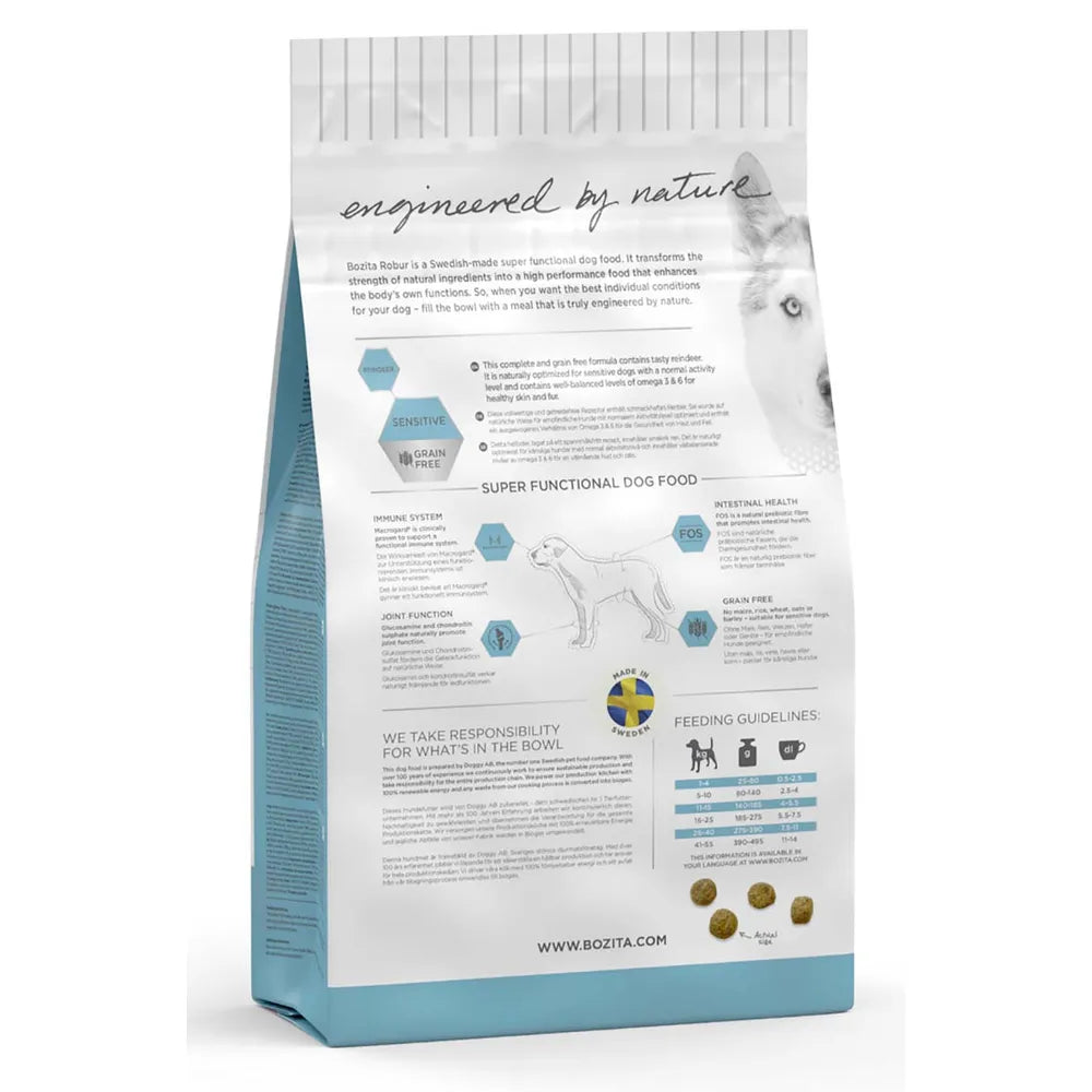 Bozita - Robur - Sensitive m. Rensdyr - 3kg