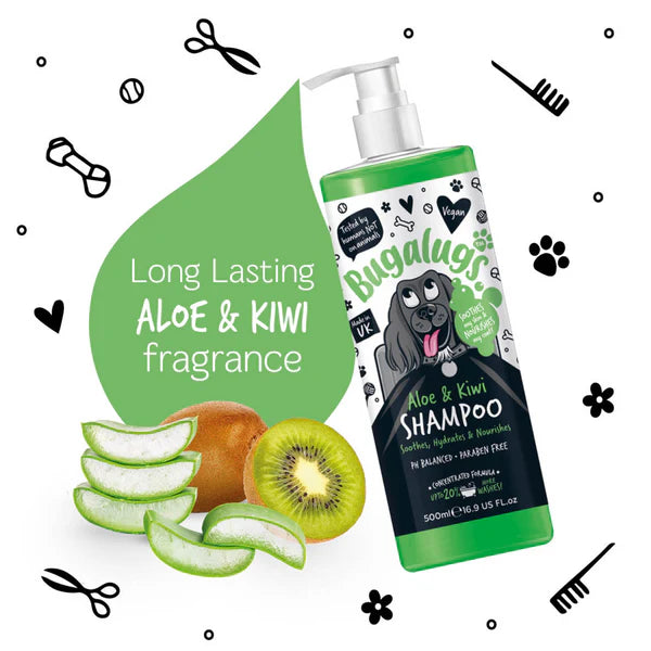 Bugalugs - Shampoo - Aloe Vera & Kiwi - 500ml