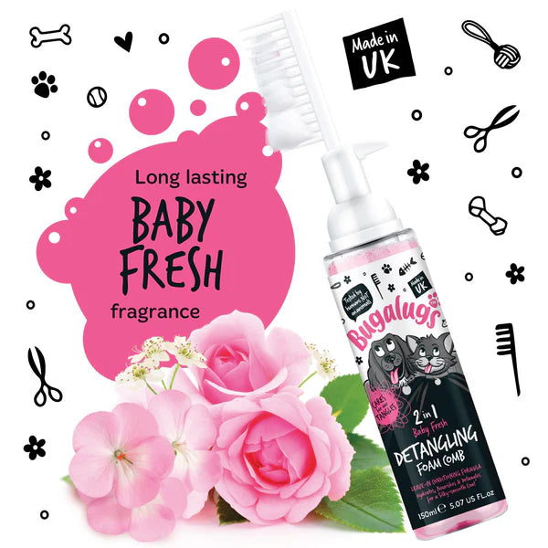 Bugalugs - Detagnling Foam Spray Combi - Baby Fresh - 150ml