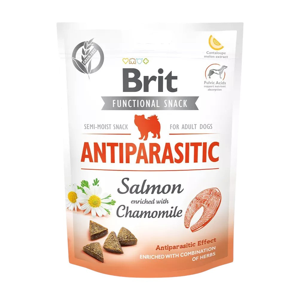 Brit - Functional Snack - Antiparasitical m. Laks & Kamille - 150g