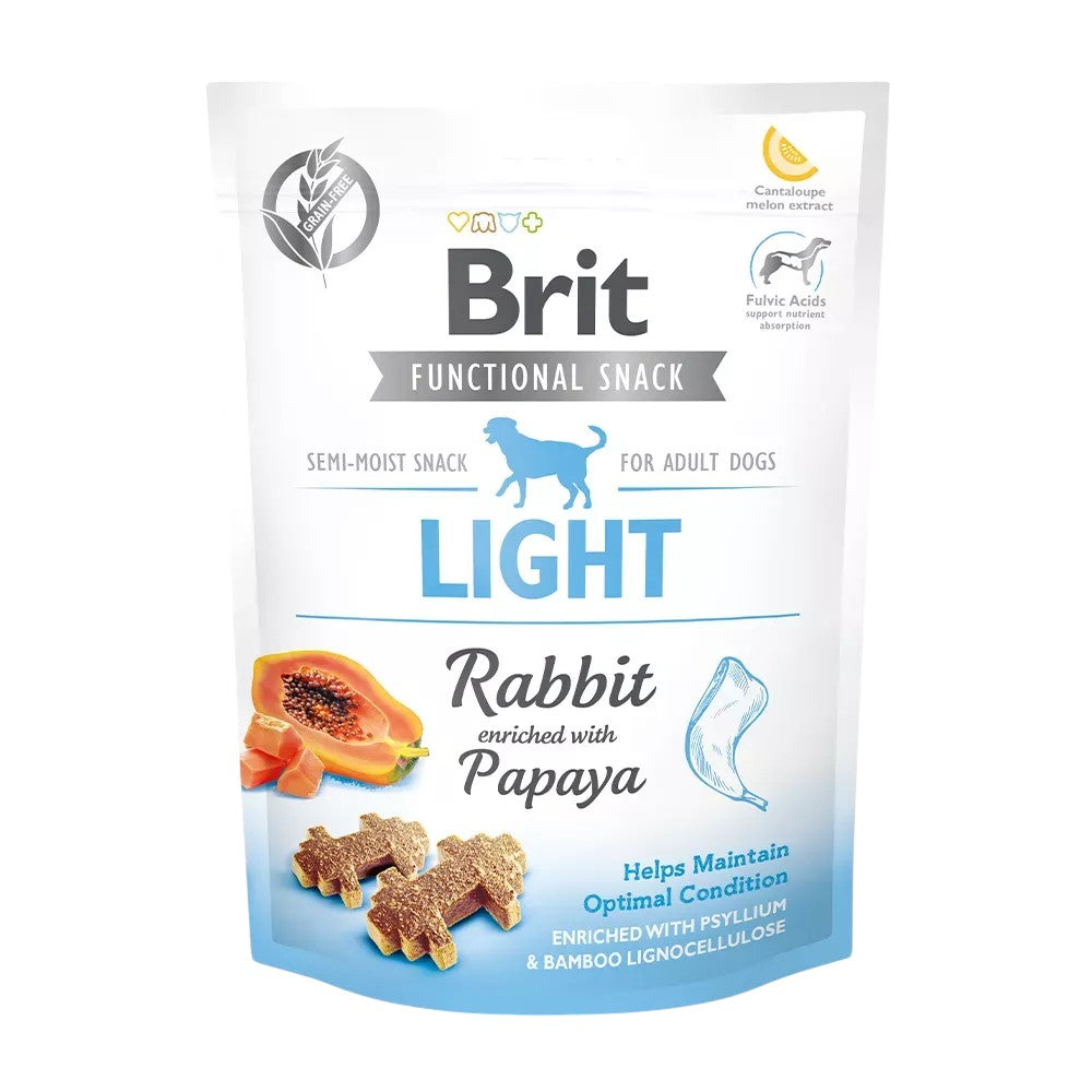 Brit - Functional Snacks - Light m. Kanin & Papaya - 150g