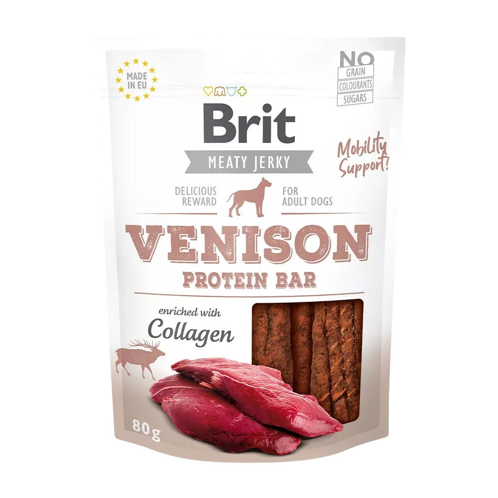 Brit - Meaty Jerky - Fileter m. Vildt - 80g