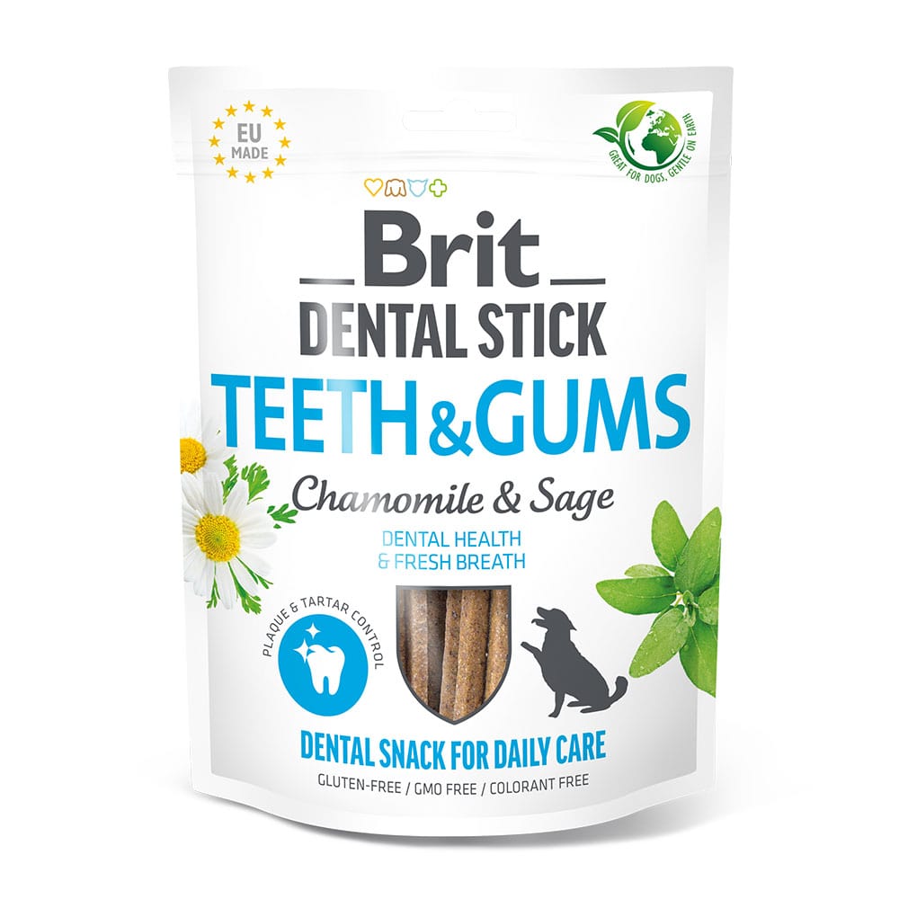 Brit - Dental Sticks - Teeth & Gums m. Kamille & Salvie - 250g