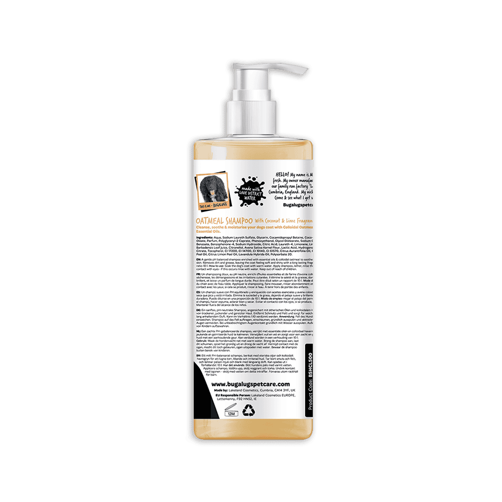 Bugalugs - Shampoo - Havre m. Kokos & Lime - 500ml