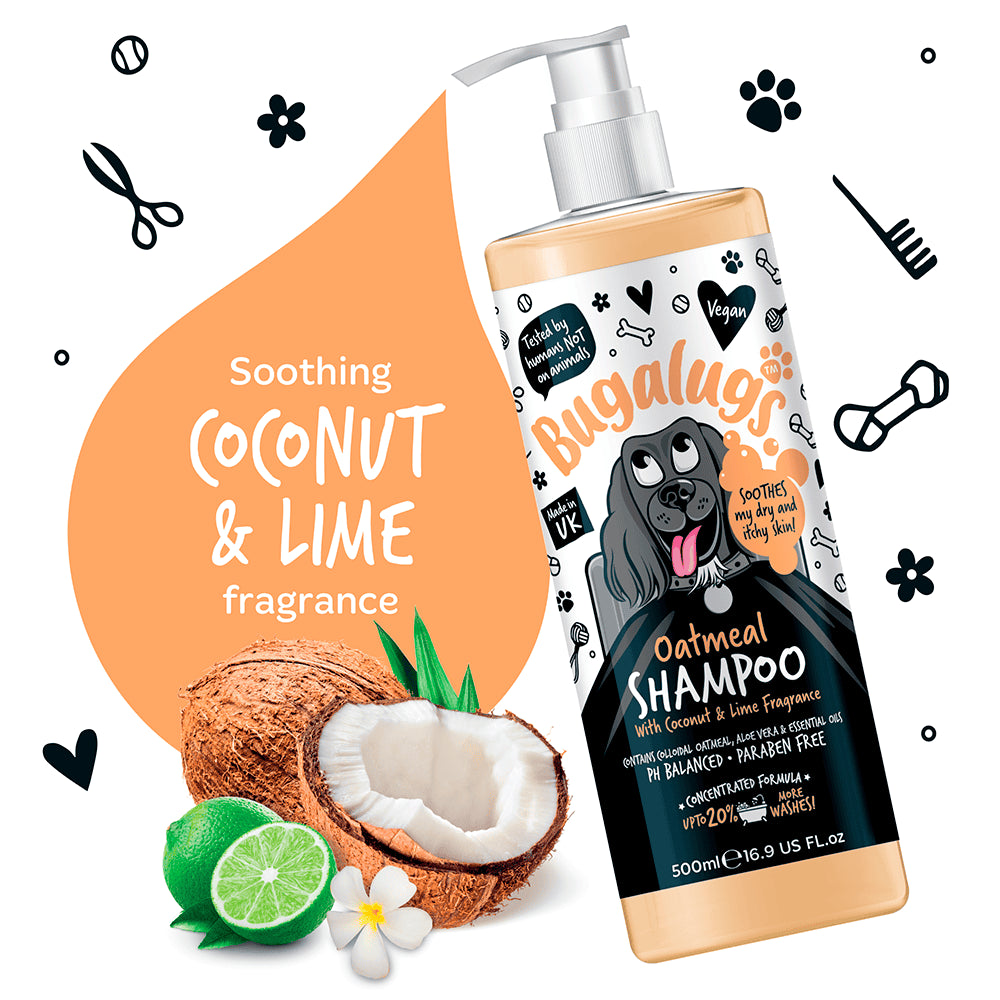 Bugalugs - Shampoo - Havre m. Kokos & Lime - 500ml