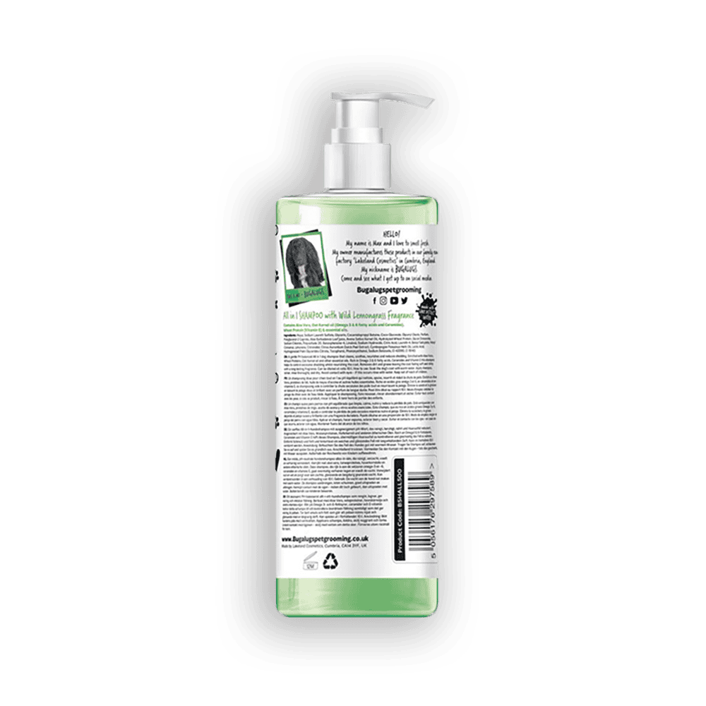Bugalugs - Shampoo - Citrongræs All in 1 - 500ml