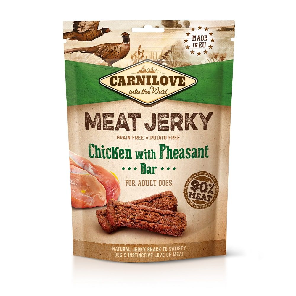 Carnilove - Meat Jerky - Bar m. Kylling & Fasan - 100g