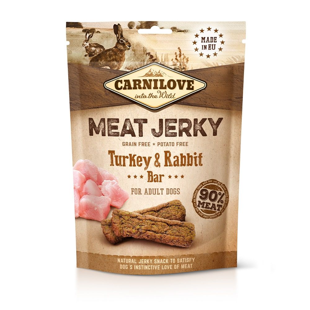 Carnilove - Meat Jerky - Bar m. Kalkun & Kanin - 100g