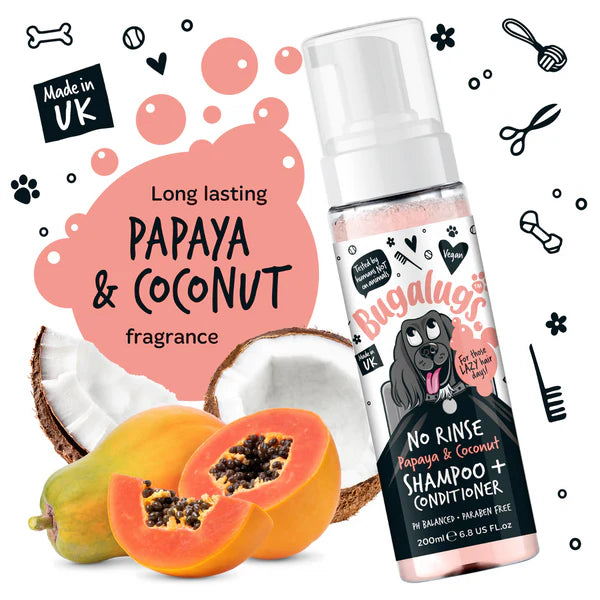 Bugalugs - Tørshampoo - Papaya & Kokos - 200ml
