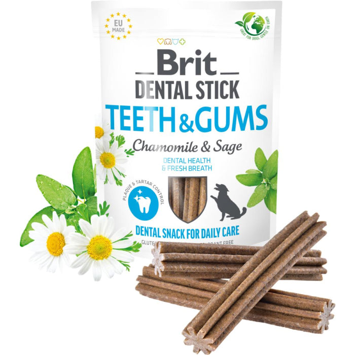 Brit - Dental Sticks - Teeth & Gums m. Kamille & Salvie - 250g