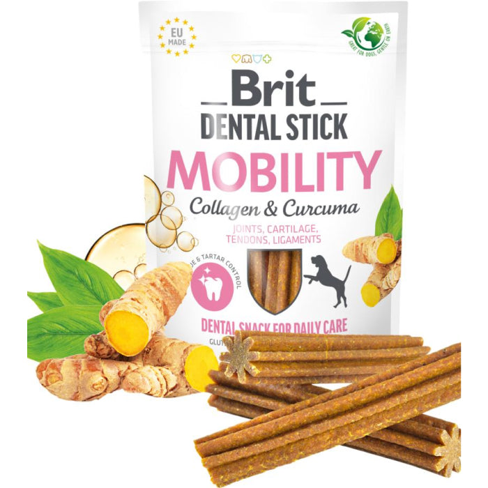 Brit - Dental Sticks - Mobility m. Kollagen & Gurkemeje - 250g