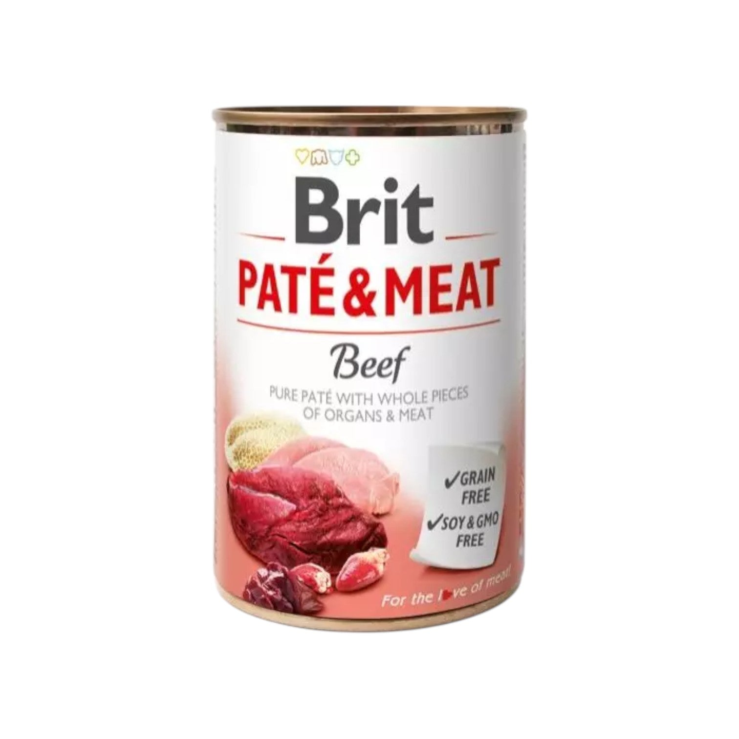 Brit - Patè & Meat - Vådfoder m. Okse - 400g