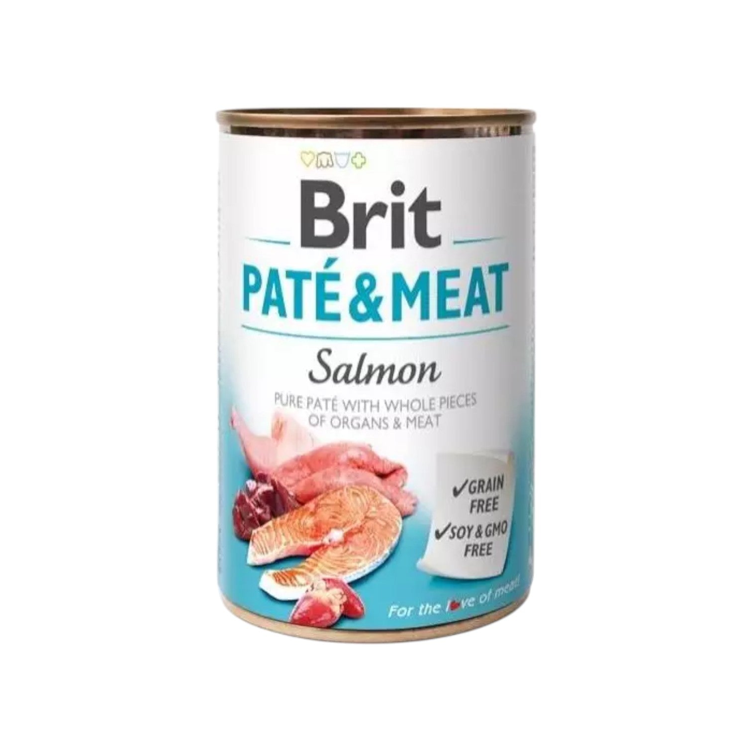 Brit - Patè & Meat - Vådfoder m. Laks 400g