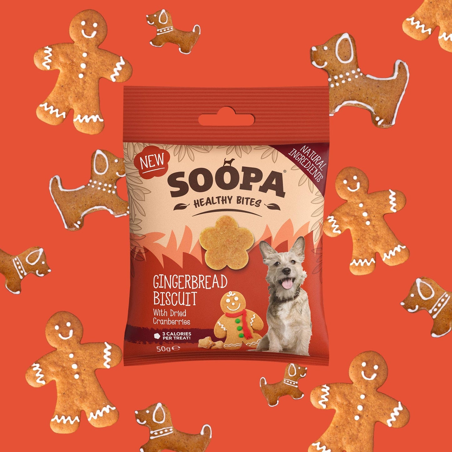 Soopa - Godbidder m. Peberkage smag - 50g.