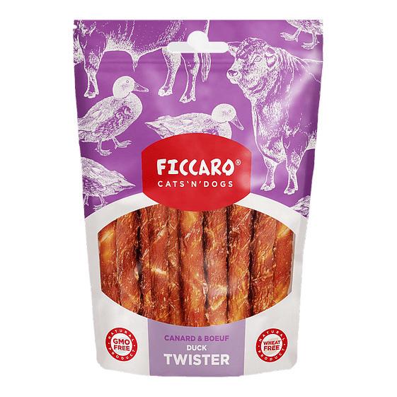Ficcaro Twister Tyggetænger m. And 100g