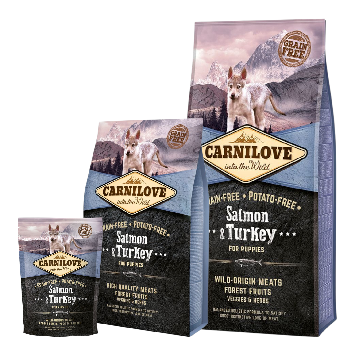 Carnilove - Kornfrit Hundefoder - Hvalp - Laks & Kalkun