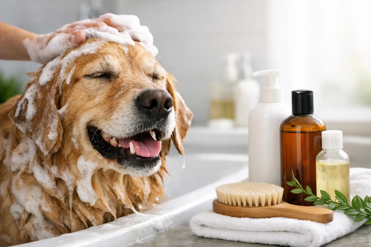 Hundeshampoo anmeldelse til din hunds pels