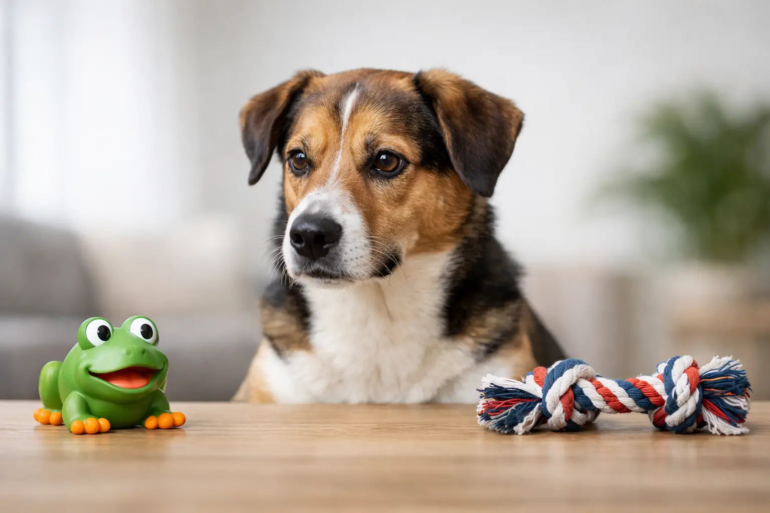 Pivedyr eller reblegetøj til din hund?
