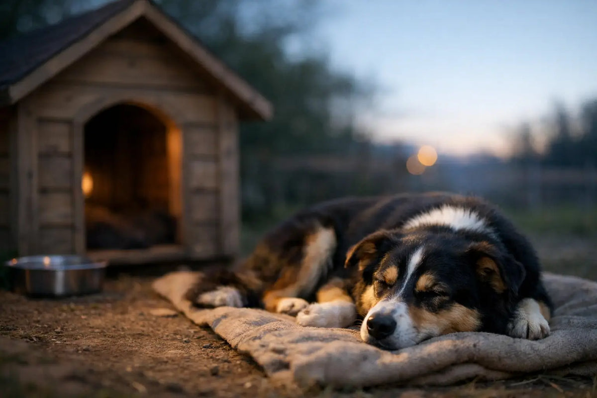 Må hunde sove ude? Det afhænger af hunden