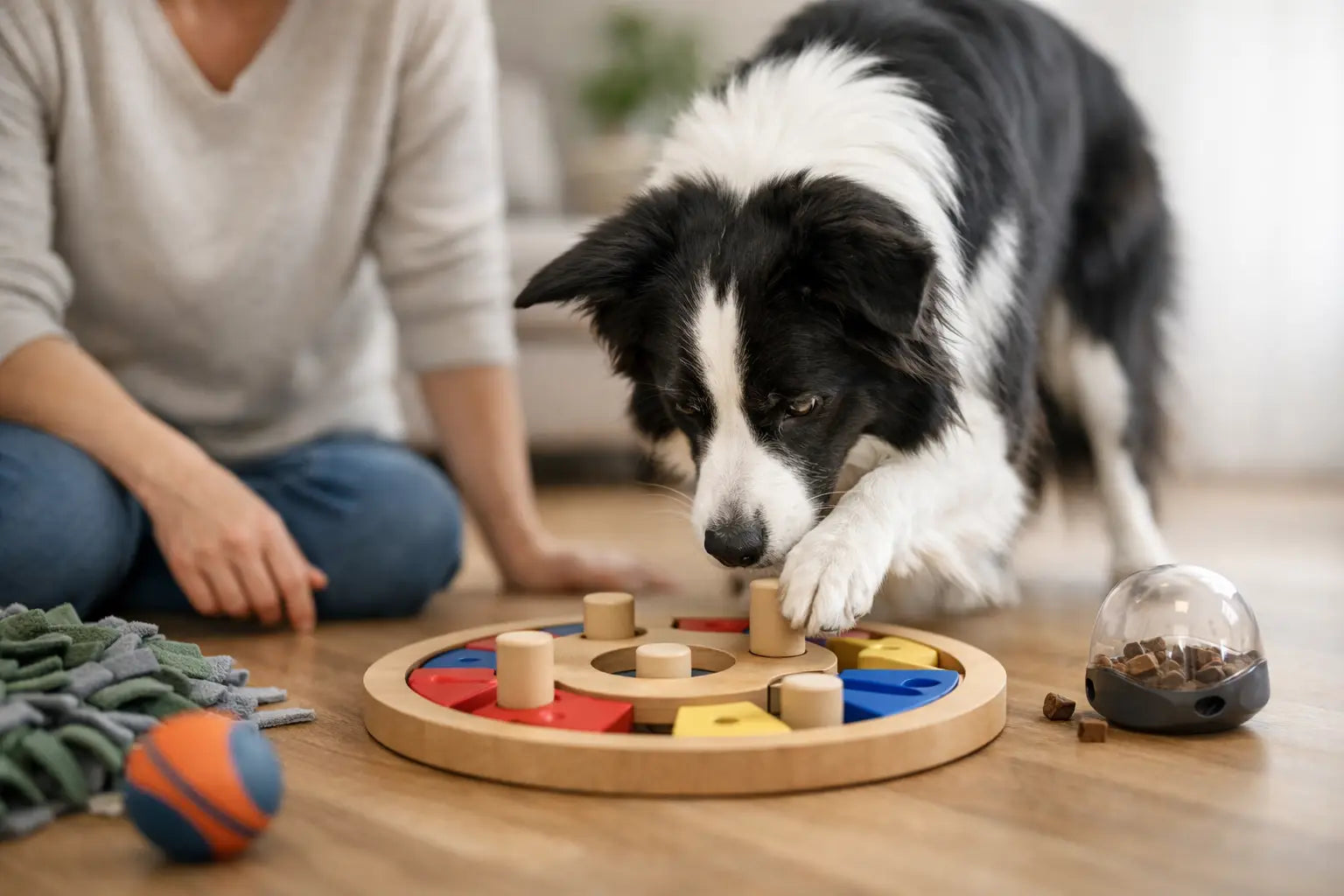 Eksempel på mental aktivering af hund