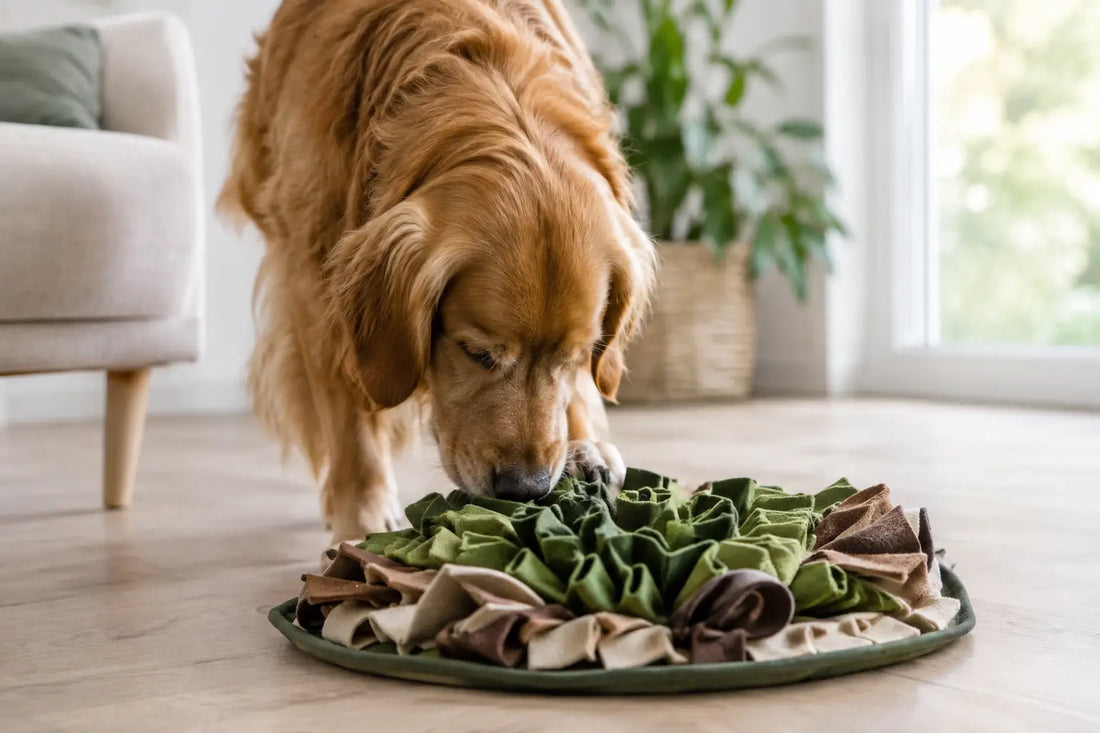 Anmeldelse af snusemåtte til hund i hverdagen
