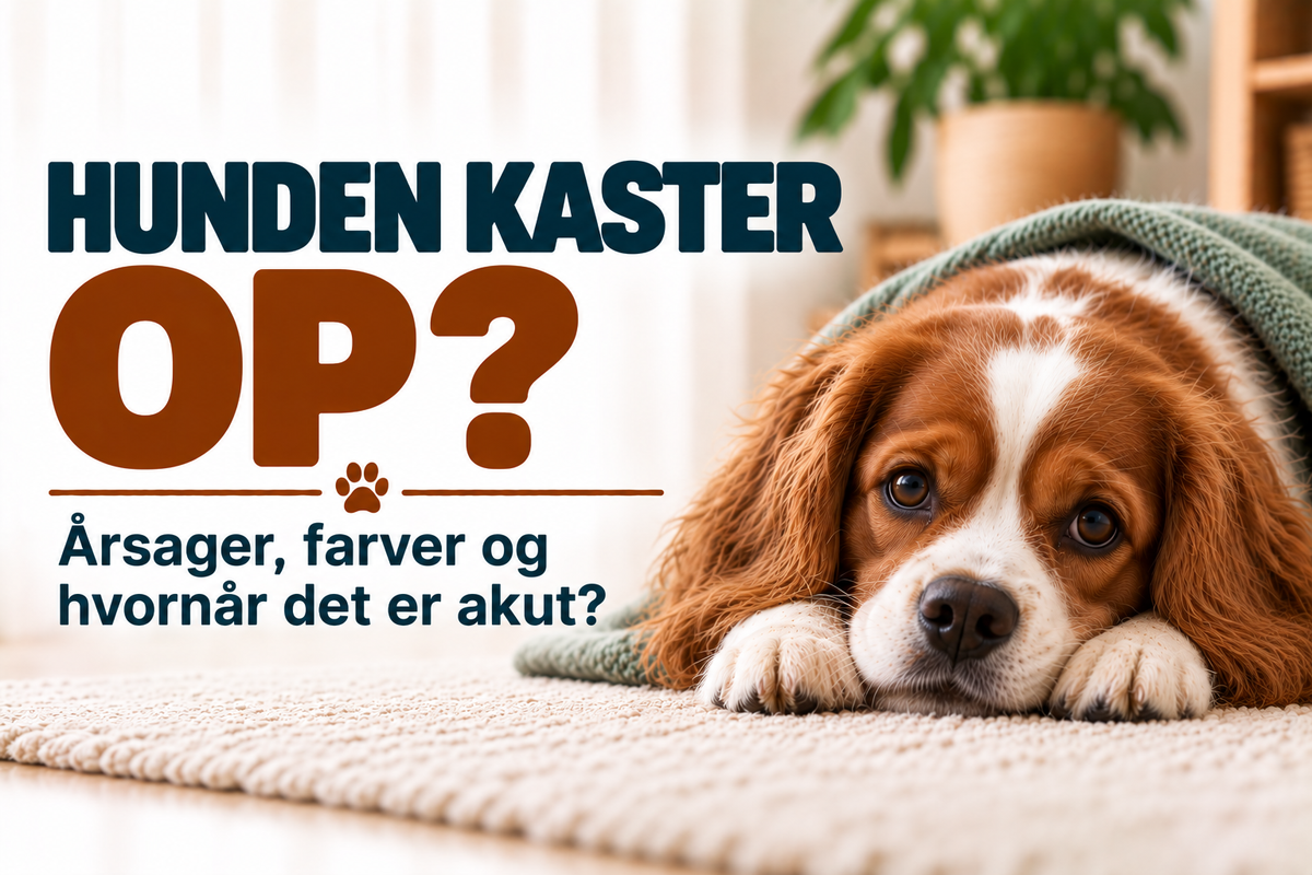 Hunden kaster op – årsager, farver og hvornår det er akut