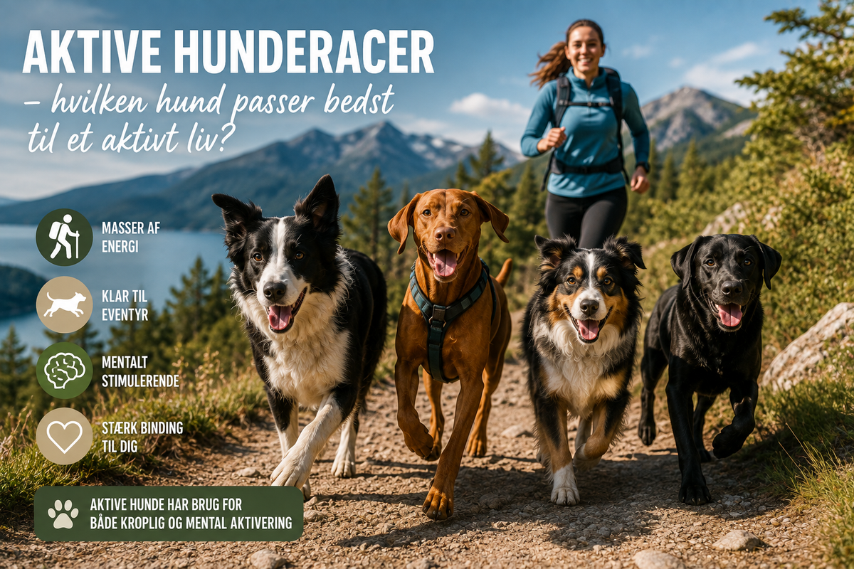 Aktive hunderacer – hvilken hund passer bedst til et aktivt liv?