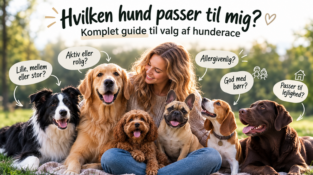 Hvilken hund passer til mig? Komplet guide til valg af hunderace