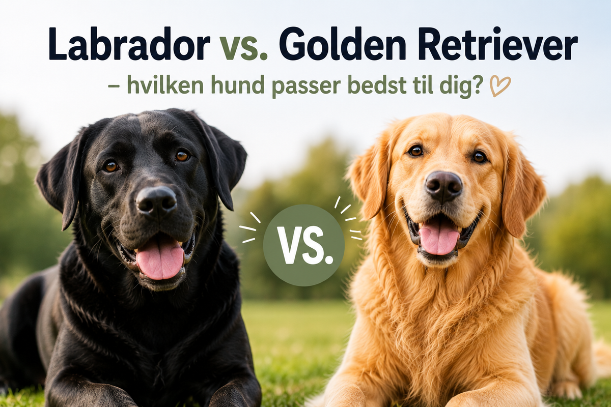 Labrador vs. Golden Retriever – hvilken hund passer bedst til dig?
