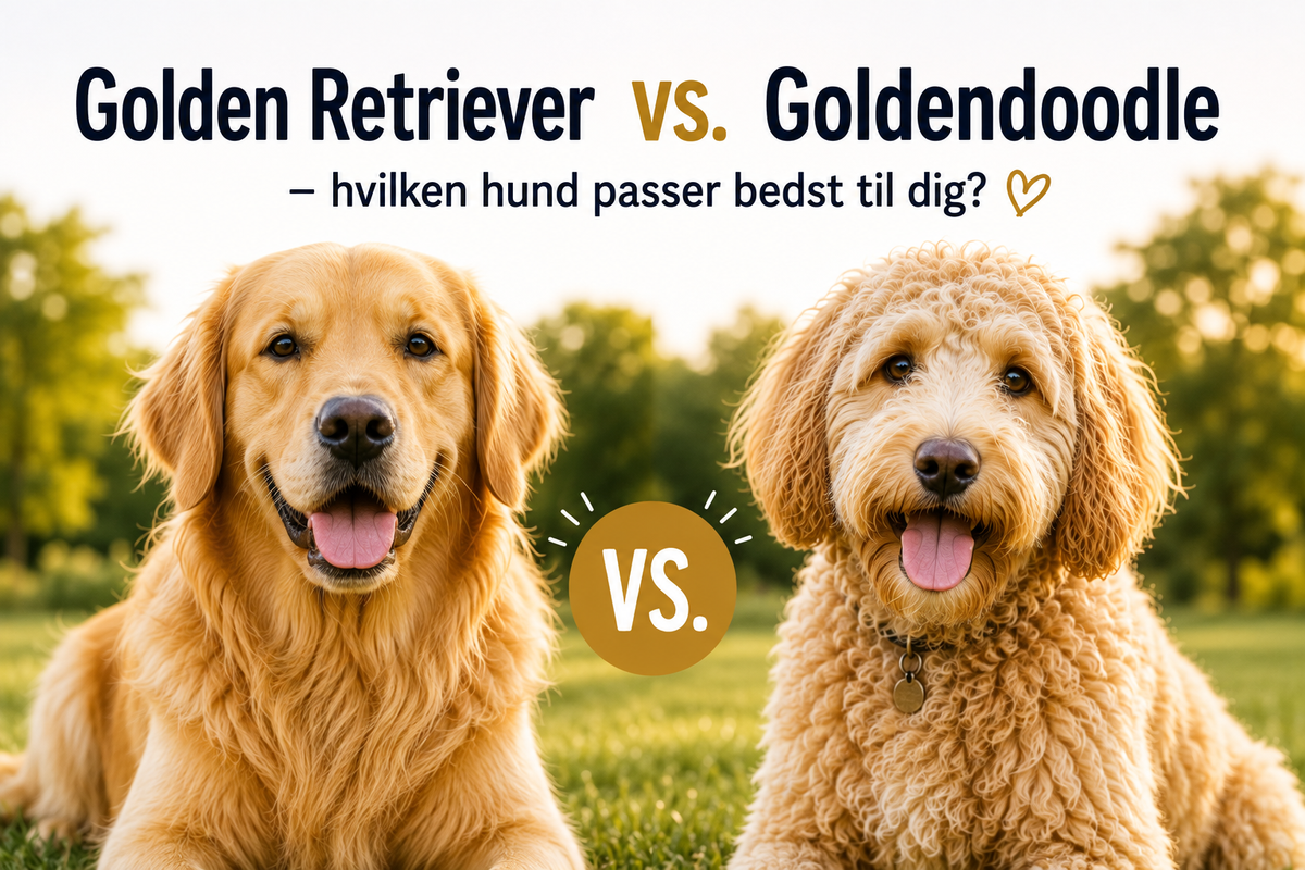 Golden Retriever vs. Goldendoodle – hvilken hund passer bedst til dig?