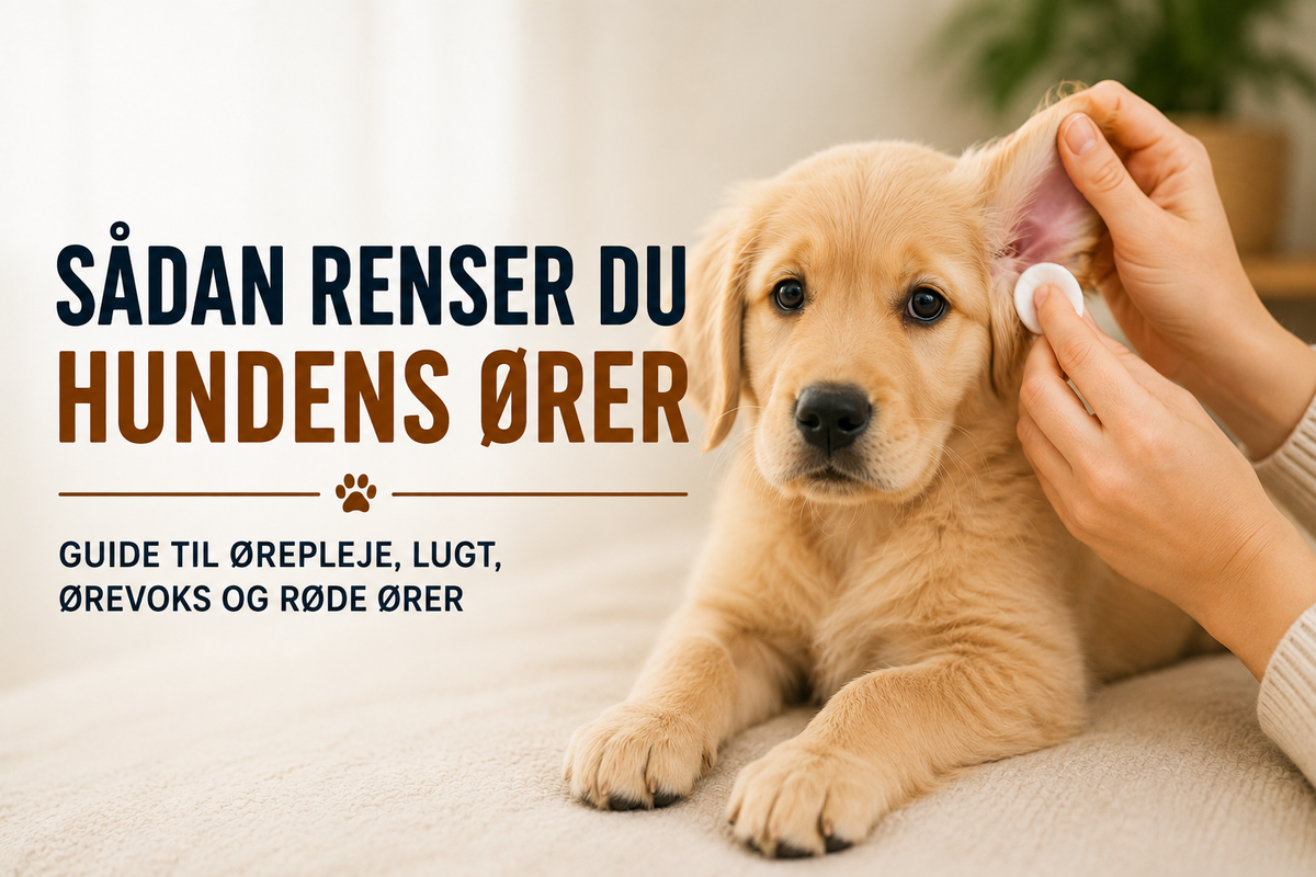 Sådan renser du hundens ører – guide til ørepleje, lugt, ørevoks og røde ører