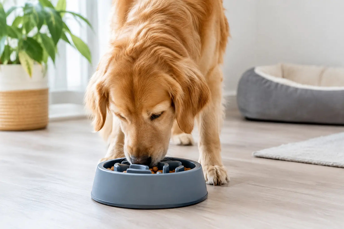 Eksempel på rolig spisetid for din hund