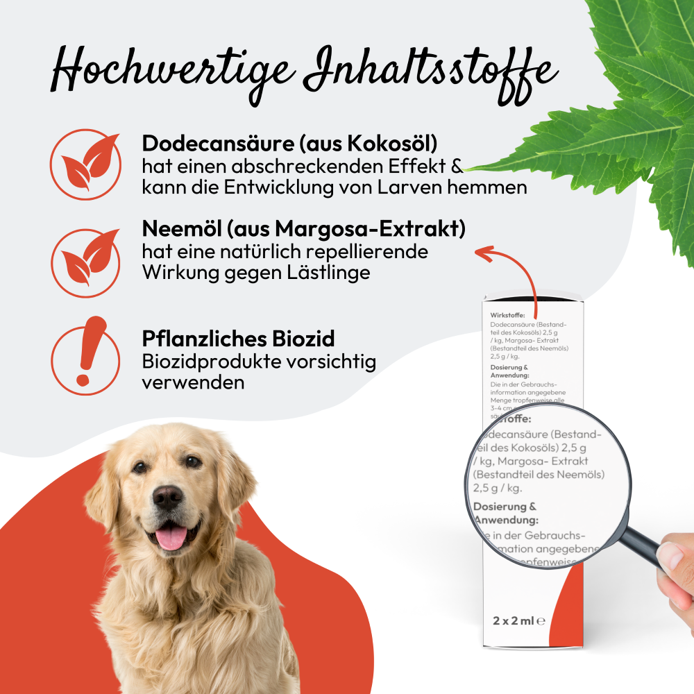 PHA - Spot-on dråber til hunde imod flåter - 2x2ml