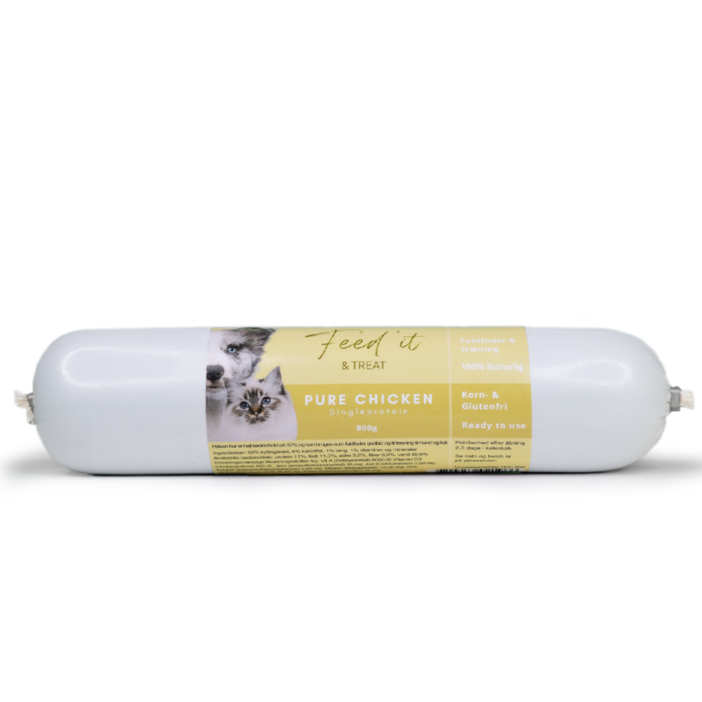 Feed'it - Foderpølse m. Kylling -  800g