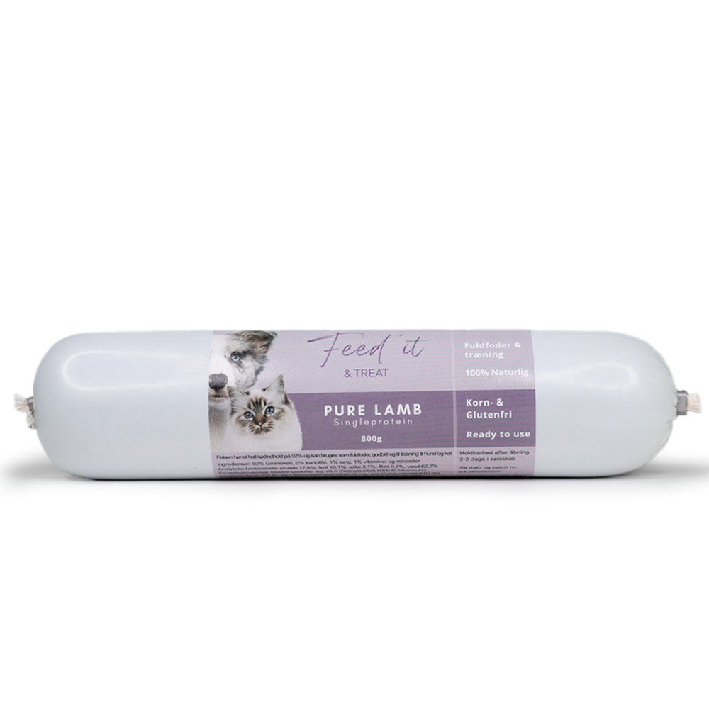 Feed'it - Foderpølse m. Lam -  800g