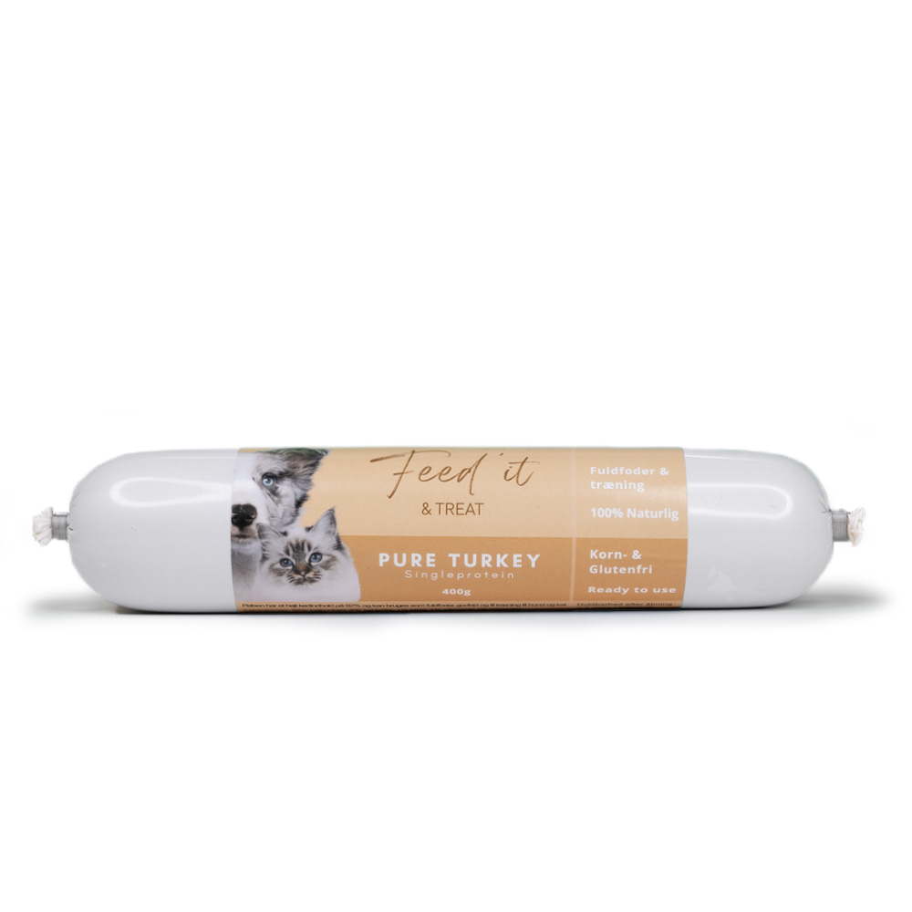 Feed'it - Foderpølse m. Kalkun -  400g