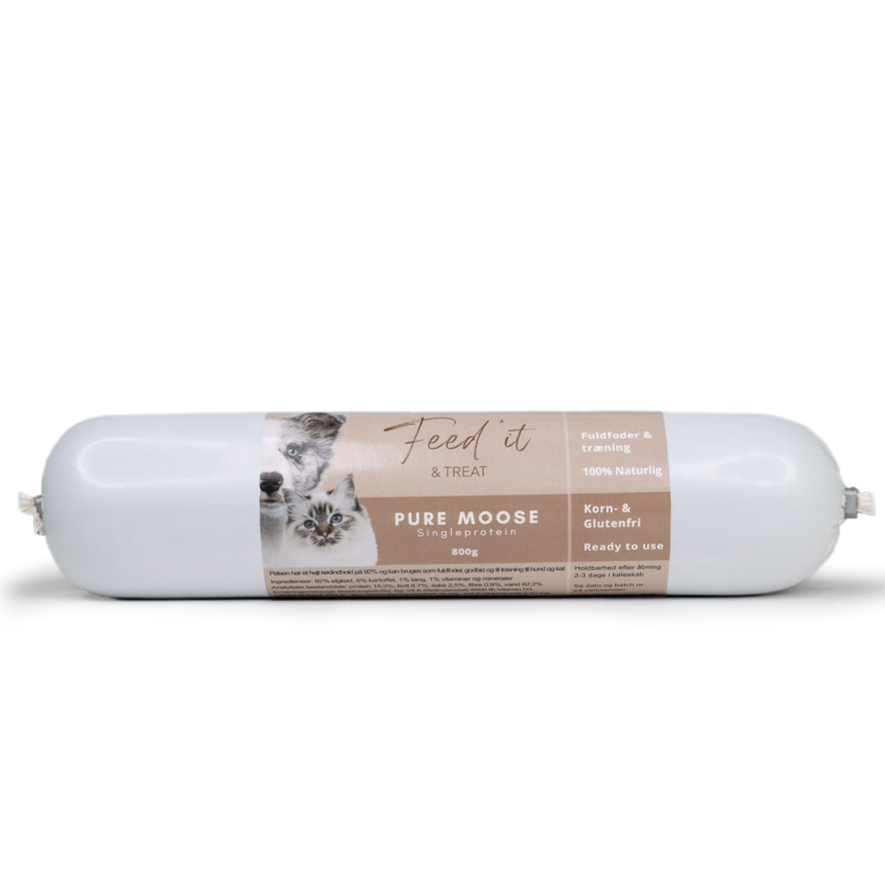 Feed'it - Foderpølse m. Elg -  800g