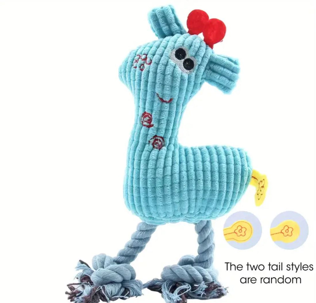 Hundebamse - Rensdyret Rita - Blå m. piv