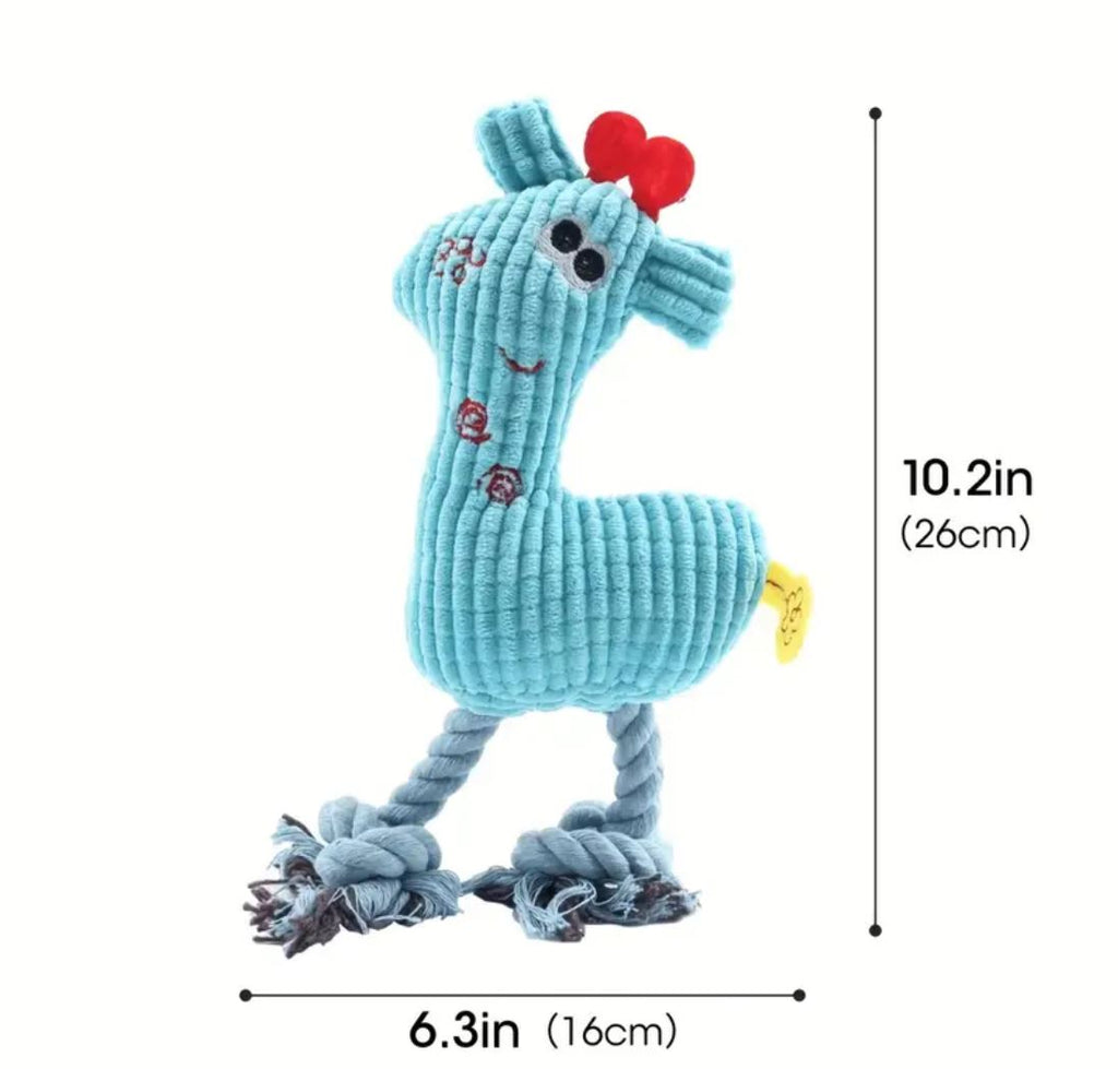 Hundebamse - Rensdyret Rita - Blå m. piv