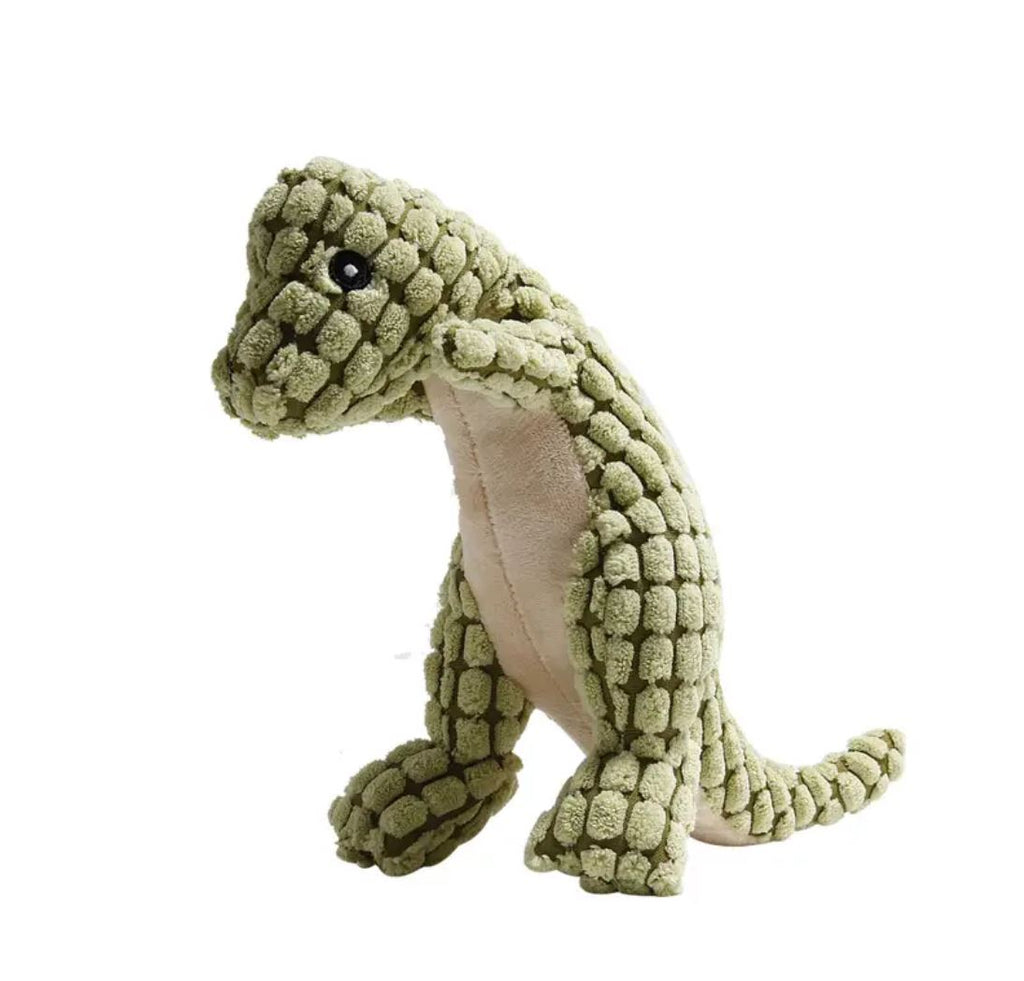 Hundebamse - Dinosaur'en Ditlev m. piv - Grøn 30cm