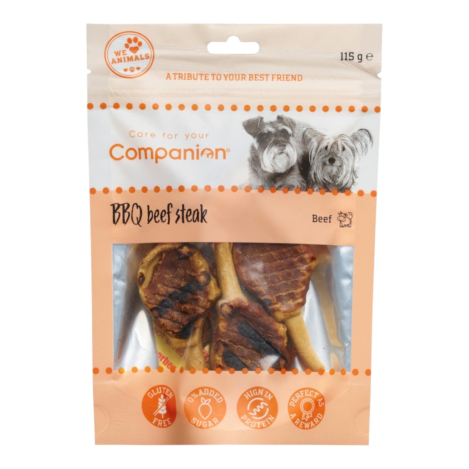 Companion - BBQ Steaks m. Oksekød - 115g