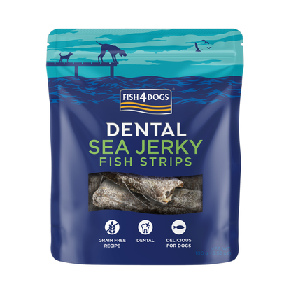 Fish4Dogs - Dental Sea Jerky - Fiske Strimler - 100g