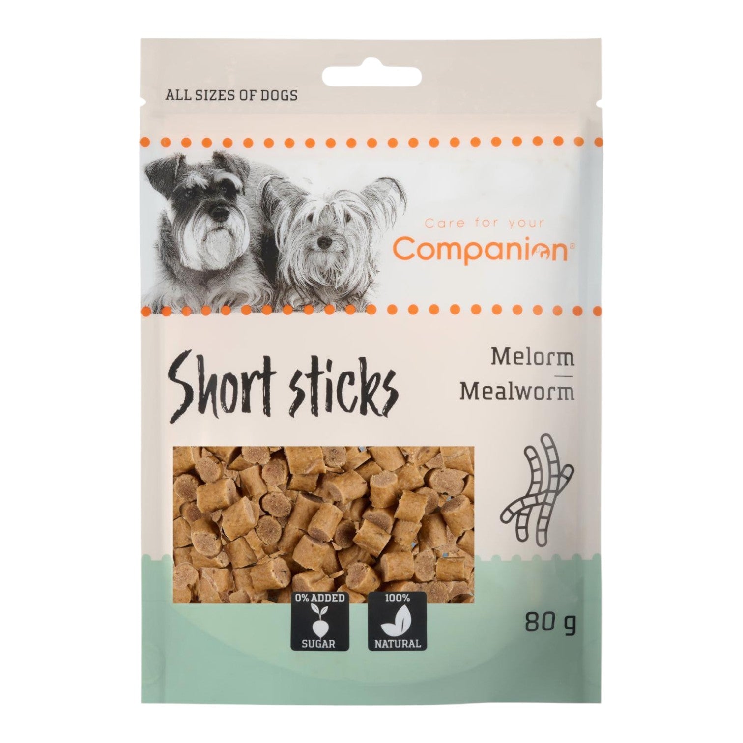 Companion - Små sticks m. Melom 80g