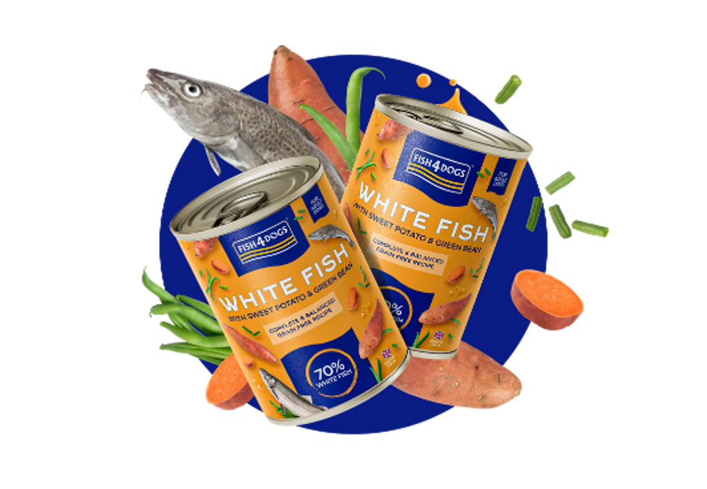 Fish4Dogs® Finest - Hvidfisk m. Sød kartoffel & grønne bønner
